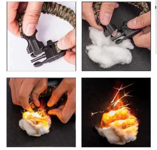 Outdoor Survival Bracelet(with blade)