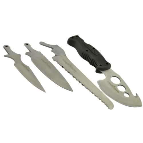 The Exchanger 4PC (hatchet/2size blades/saw) wooden handle