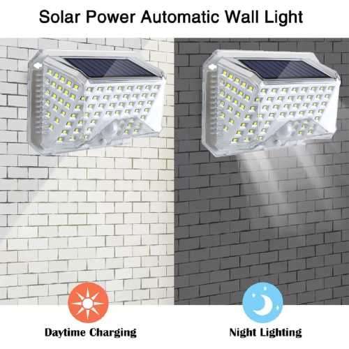 Crystal IP65 waterproof motion sensor solar wall led -90 LEDs