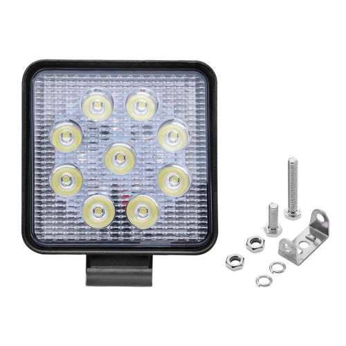 27W 8.5CM Square LED SUV Bakkie 4x4 Boat Motorcycle Headlight Spotlight