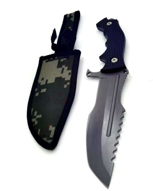 Survival Hunting Blade (camo holster tough grip)