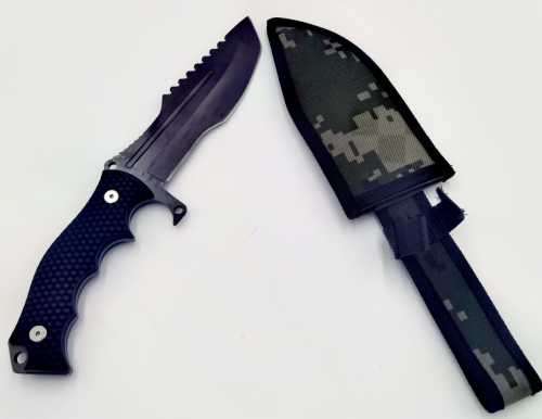 Survival Hunting Blade (camo holster tough grip)
