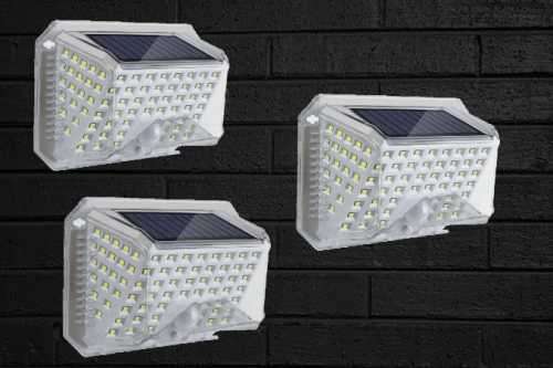 Crystal IP65 waterproof motion sensor solar wall led -90 LEDs
