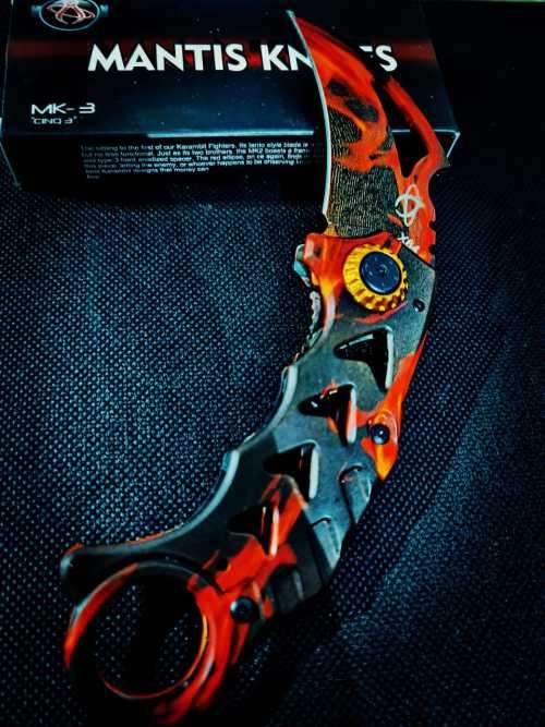 Hydro Dipped Karambit Firery Red