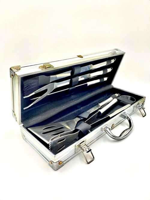 Professional BRAAI MASTER SET (5 piece Quality stainless steel in Aluminium Case)