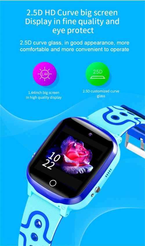 Kid Security GPS tracker Smart Watch (1 purple and 1 peach)