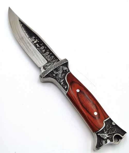 Engraved Design Hunting knife