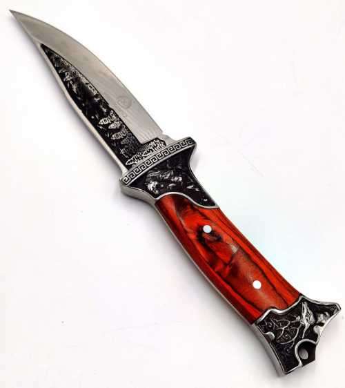 Engraved Design Hunting knife