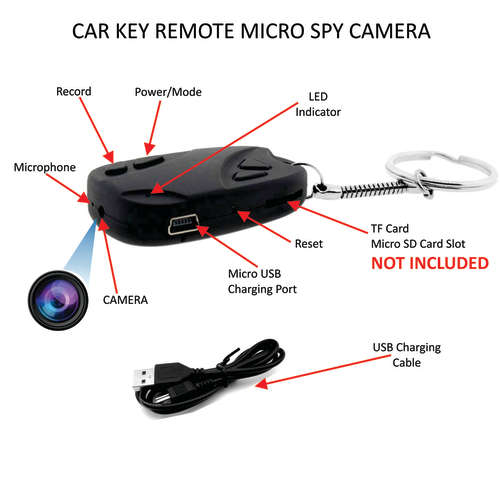 Car Key Remote With Micro Spy Camera