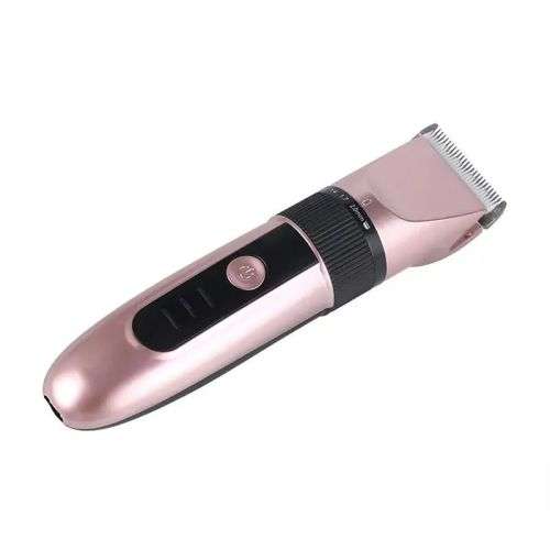 Pet Grooming Hair Clipper & Trimmer With 4 Clipper Heads (cute pink)