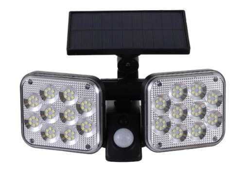 `BrilliantSun Dual-Head Solar Sensor Light`