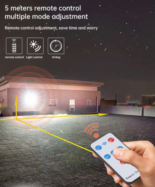 `Brilliant Sunlight: Illuminate Your Outdoors with Solar Flood Light GD-2201`