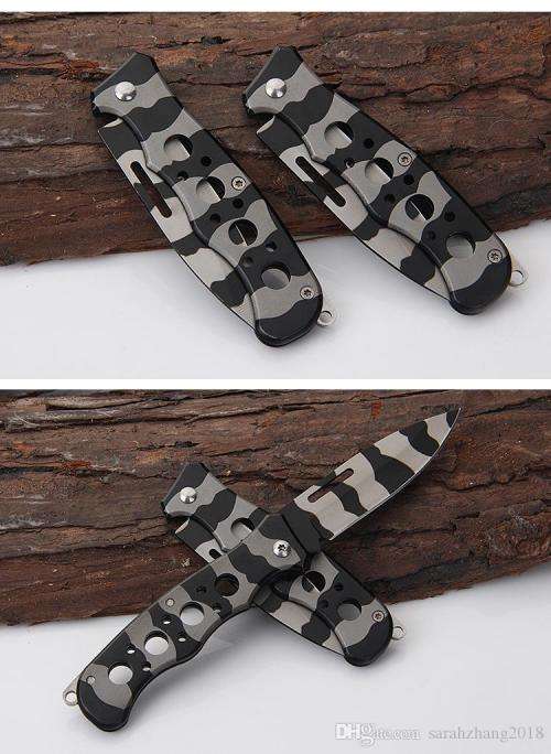 `Camo Companion: The W55 Pocket Knife for Outdoor Adventures`