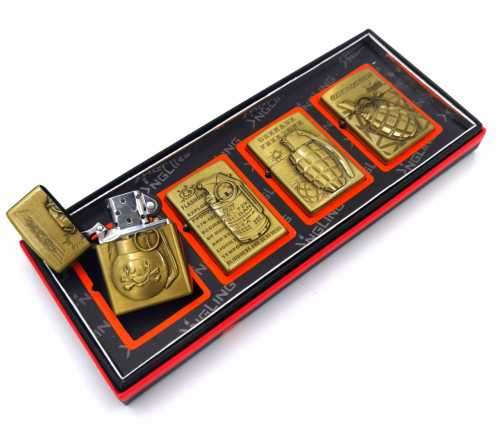 Metal Lighter Grenade/Explosive Collection (4 lighters)