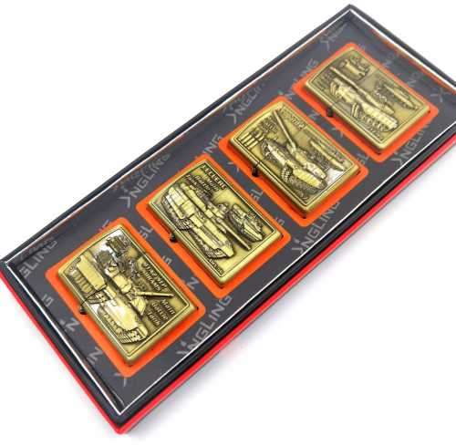 Metal Lighter Artillery Tank Collection set of 4