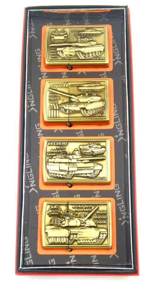 Metal Lighter Artillery Tank Collection set of 4