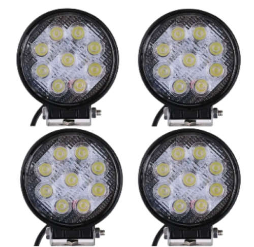 SUV LED Bakkie 4x4 Motorcycle Boat Headlight Spotlight 27W 3.5 Inch Round