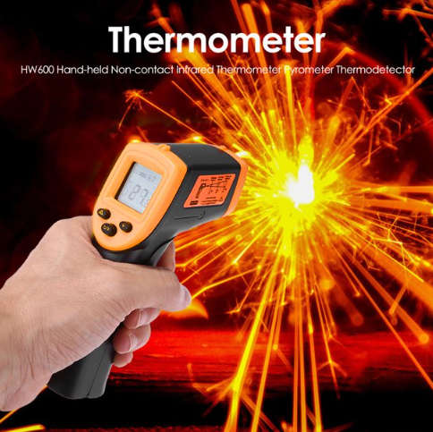Ergonomic Industrial IR Non Contact Laser Dot Digital Thermometer