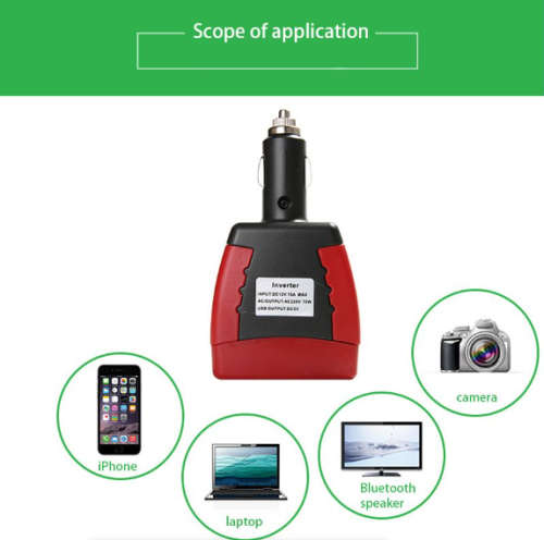 200W Car Inverter  DC 12V to AC 110/220V + USB 5V