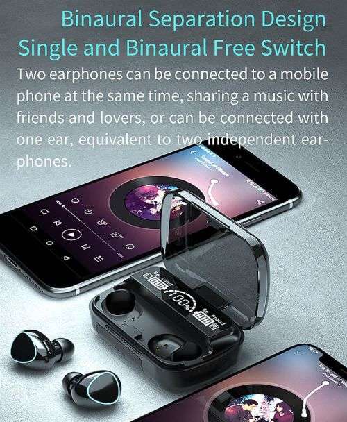 Bluetooth Gaming 3D Touch Earphones With Voice Assist