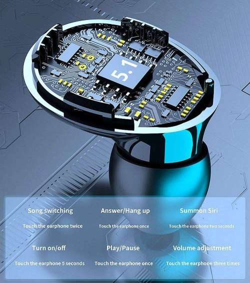 Bluetooth Gaming 3D Touch Earphones With Voice Assist