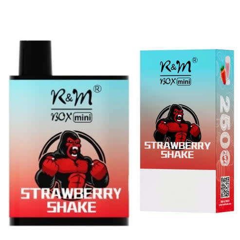 2500 Puffs R&M Mini Disposable Vape 7ml E-Liquid - Strawberry Shake