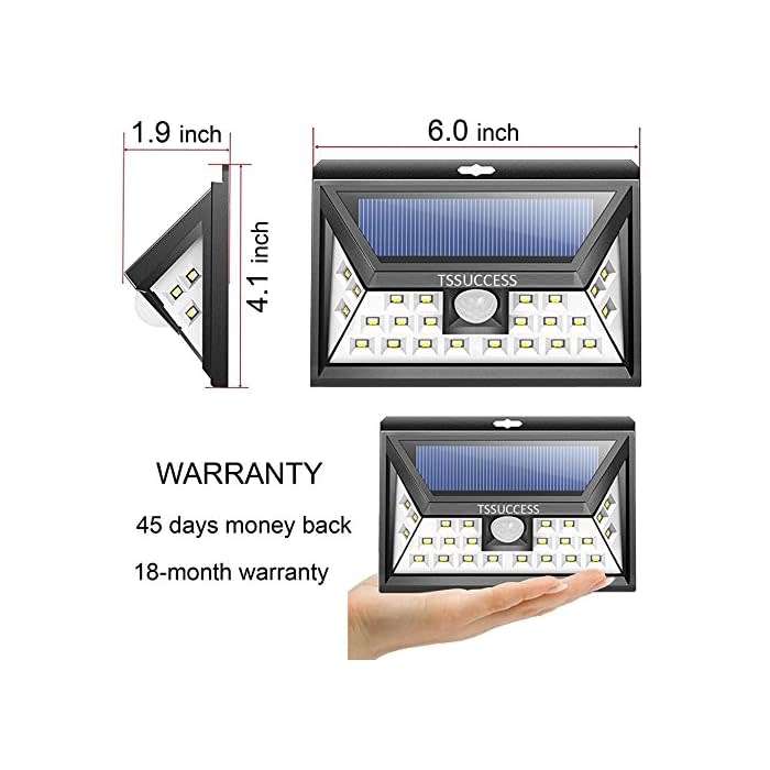 Solar Lights Outdoor Motion Sensor Light-Wall Light 24 LED-Wireless Waterproof