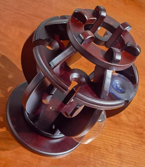 Antique wine bottle and glass stand