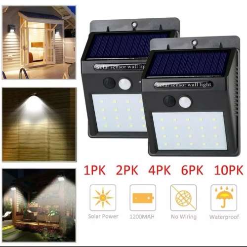 New 20 LED SOLAR LIGHT PIR plus light motion sensor Wall Light outdoor waterproof eco-friendly