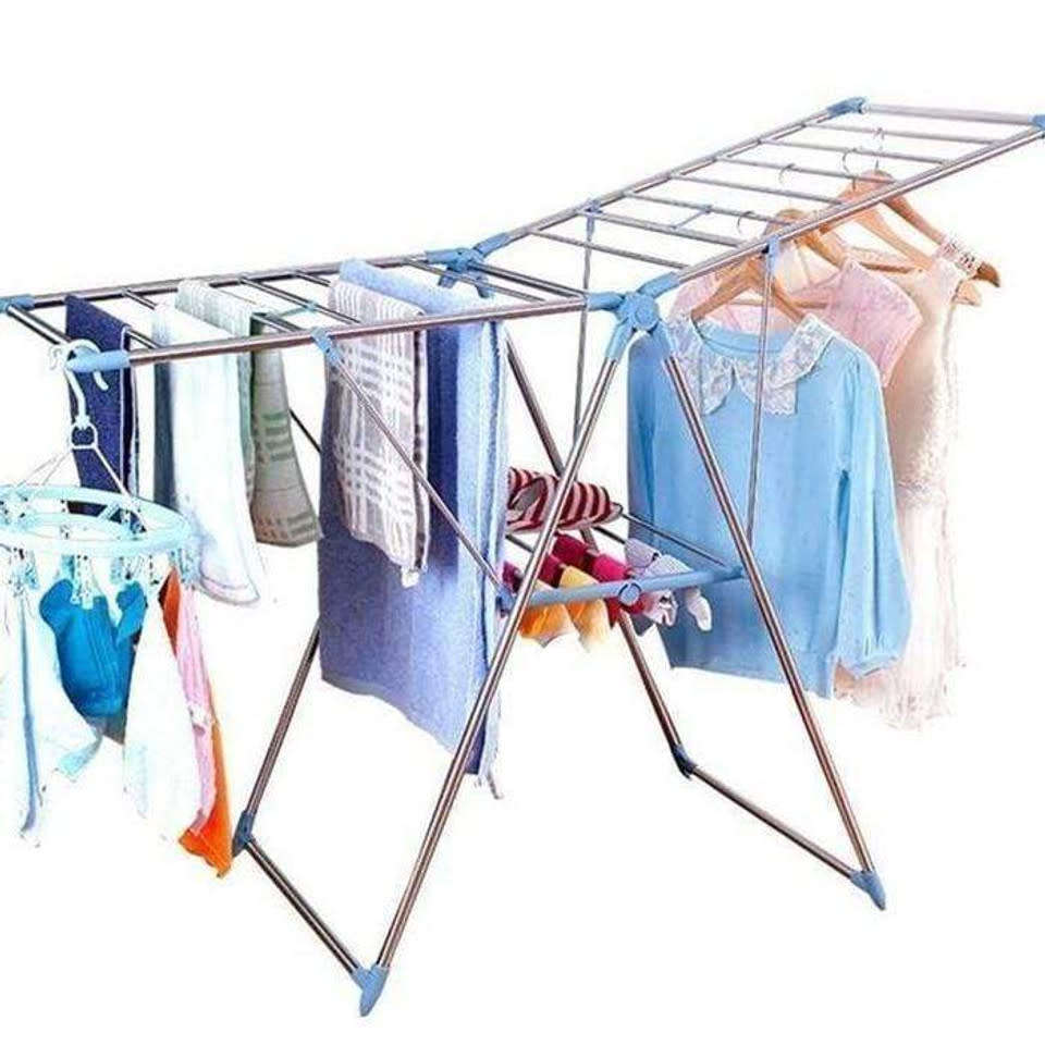 Silver Metal Foldable Drying Rack