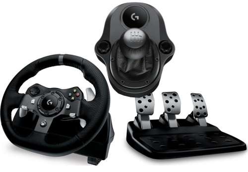 Logitec Driving Force Racing Wheel with Free Driving Force Shifter | PS4, PS3, Xbox, PC |