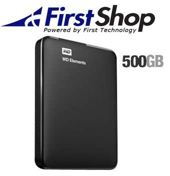 WD Elements Portable 500GB Hard Drive USB 3.0