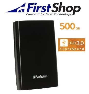 Verbatim Store 'n' Go SuperSpeed USB 3.0 Portable Hard Drive - 500GB