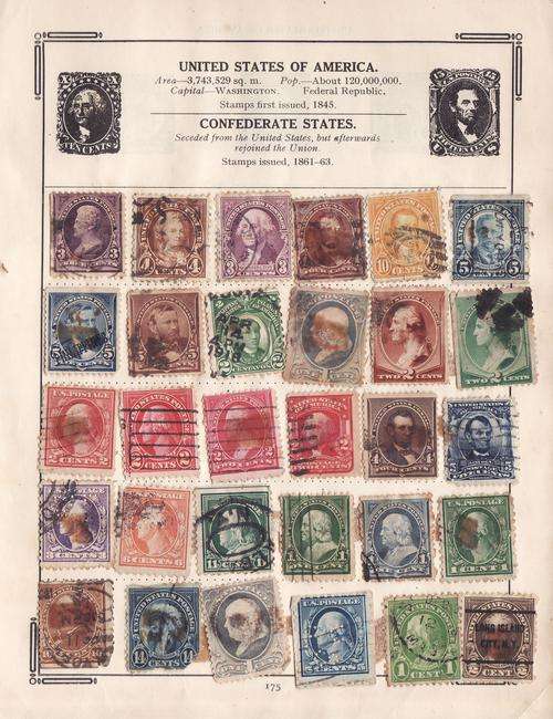Inherited Stamp Collection with Album. Please see scans of Album below