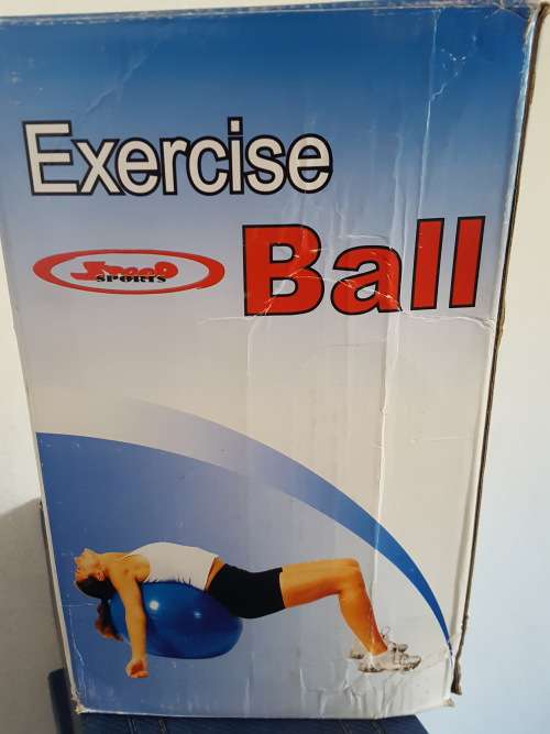 GYM EXERCISE BALL WITH PUMP !!!! REDUCED TO CLEAR !!!! ONLY 1 LEFT IN RED !!!!