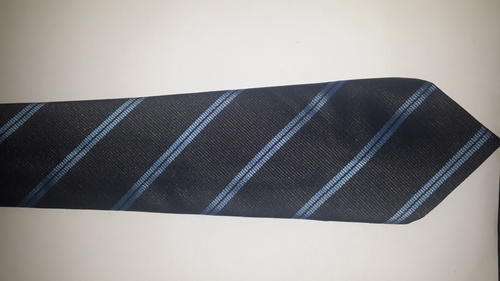 90 X BLACK/DOUBLE LIGHT BLUE WOVEN STRIPED TIES !!!! - FREE SHIPPING !!!!