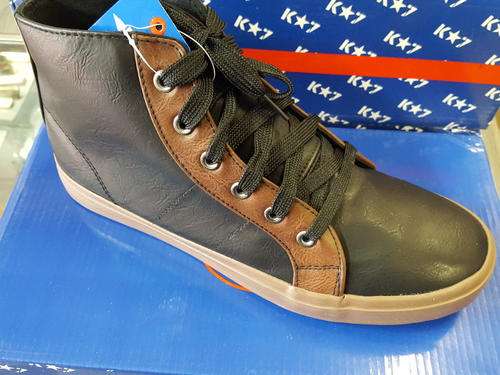 REDUCED TO CLEAR !!!! K*7 WESTCLIFFE BLACK/TAN ANKLE BOOTS !!!! SHIPPING INCLUDED !!!!