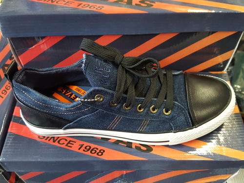 KLEVAS DENIM / BLACK SNEAKERS !!!! STYLE NEVER COSTED ANY CHEAPER !!!! SHIPPING INCLUDED !!!!