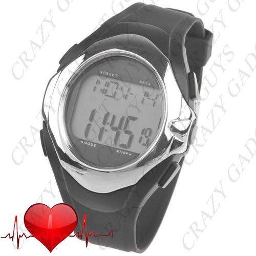 Digital Sports Watch Heart Beat Pulse Rate Calories Monitor Counter Measurer with Calendar & Alarm