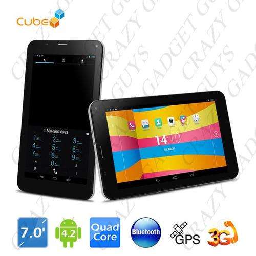 7" IPS Android 4.2.2 MTK8382 Quad-core 3G Phablet Tablet Phone w/ WiFi Bluetooth GPS