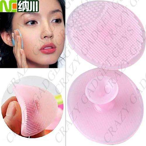 2 x Silicone Oval Blackhead Remover Facial Cleansing Pad Manual Exfoliating Tool Facial Massage Item