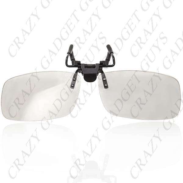 Clip-On Non-Flash Circularly Polarized 3D Glasses