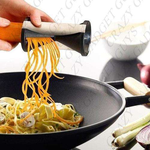 Practical Spiral Slicer TV Hourglass Style Shredder Fruit Vegetables Spiral Tool