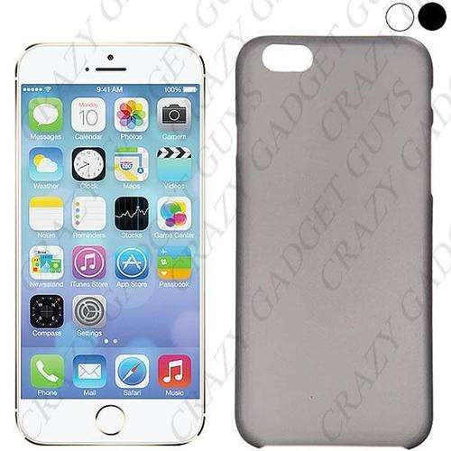 Apple iPhone 6 - 4.7 inch Ultrathin Transparent Frosted Soft Case Cover BLACK