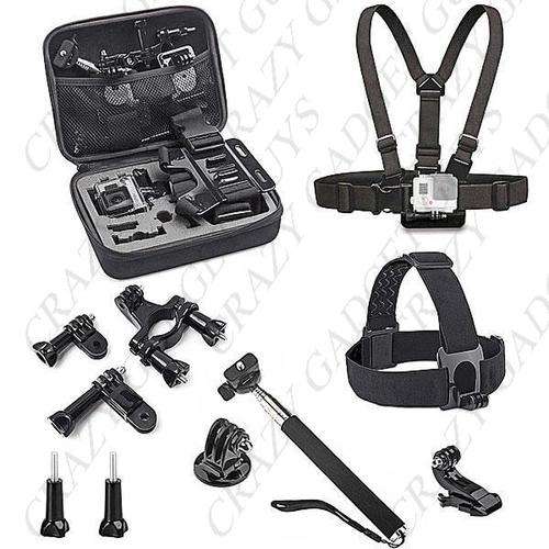 5-in-1 GoPro Mounting Suite Monopod Tripod Protective Bag for Hero 4 3+ 3 2