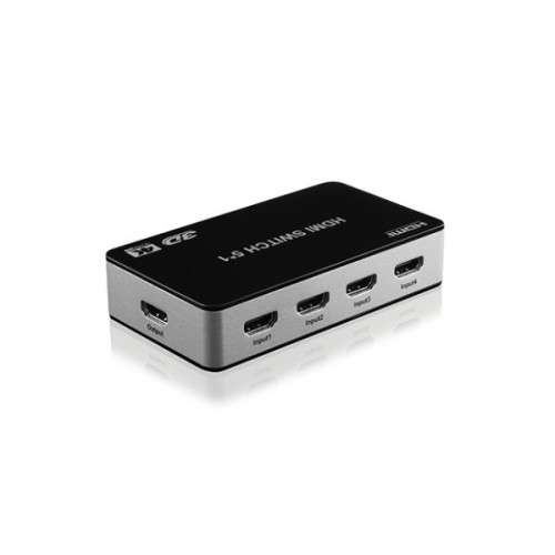 5 Port HDMI Switch with IR Remote (with 3D and 4K Support)