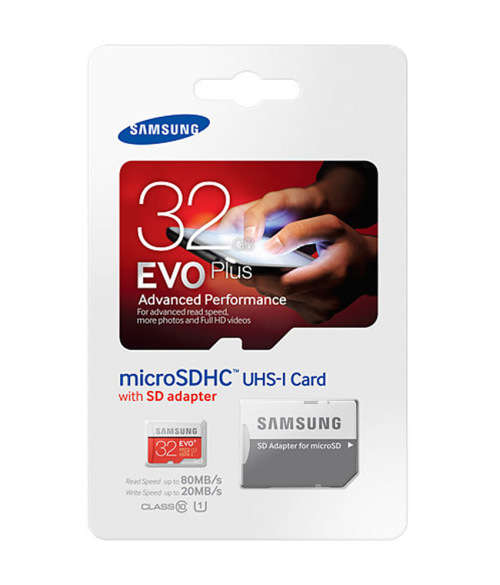 ORIGINAL SAMSUNG 32GB EVO PLUS MICRO SD CARD WITH ADAPTER. LOCAL STOCK!!!!!