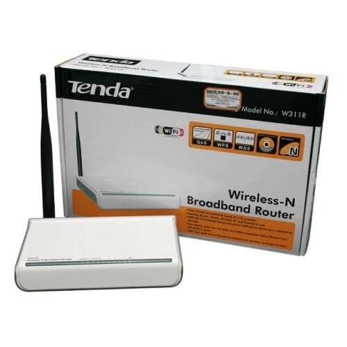 TENDA Wireless-N Router 802.11b/g/n W311R+ 150Mbps, 1x WAN, 4x LAN, 1x Ext. Ant.
