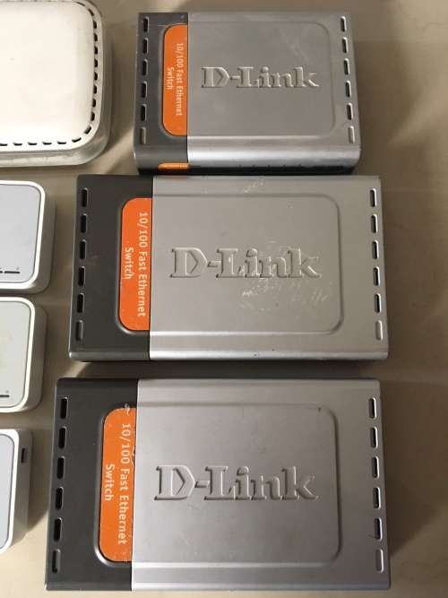 BULK AUCTION TP-LINK, D-LINK, NETGEAR SWITCHES. ONE BID FOR ALL!!!!!