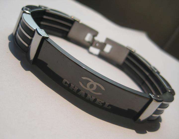 Chanel braclet stainless steel AND BLACK